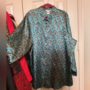 Soft Surroundings silky feel women’s shirt